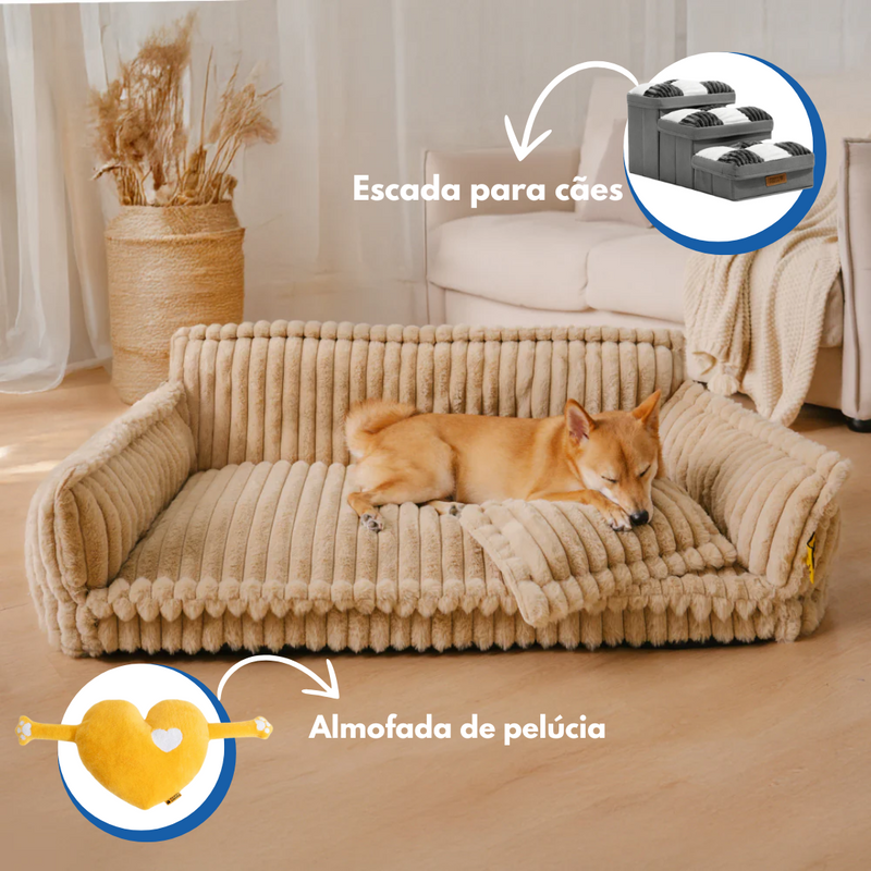 Cama Sofá Pet - Ortopédico + 2 Brindes Exclusivos