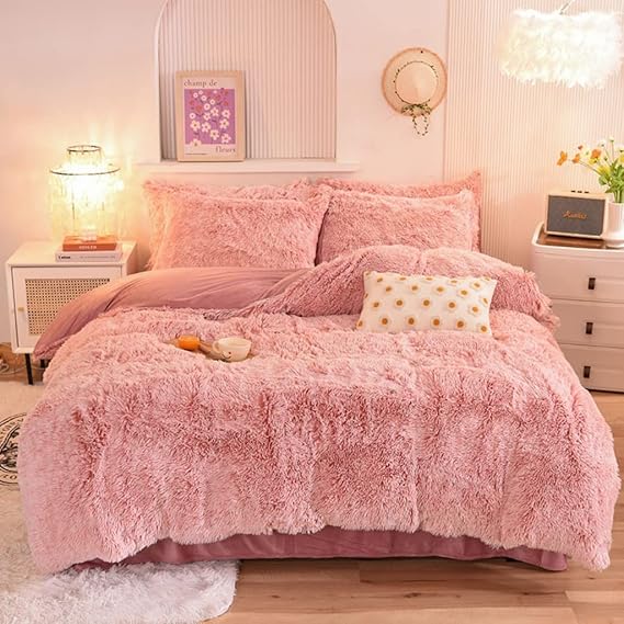 Conjunto de cama de veludo de cristal ultramacio de luxo luxuoso felpudo de pelúcia