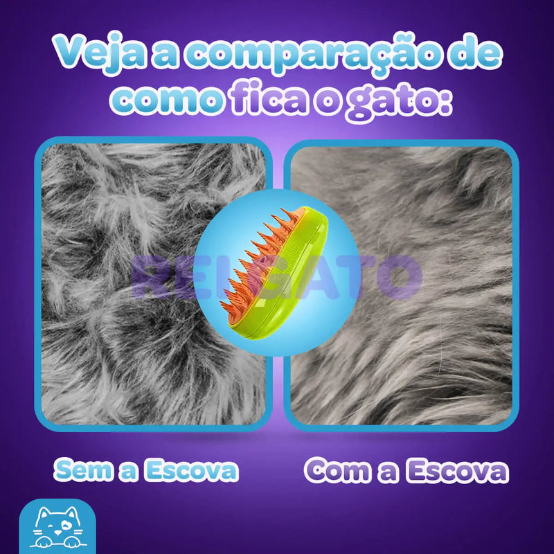 Escova Spa® de Gato 3 em 1