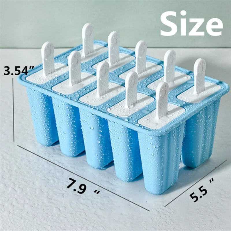 Moldes de picolé de Silicone, 10 peças