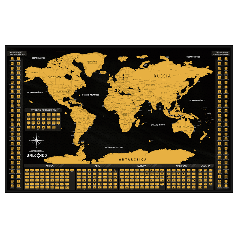 Mapa Mundi de Raspar | Unlocked